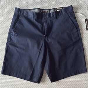 Michael Kors Blue Flat Front Shorts Casual Style